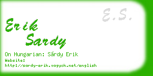 erik sardy business card